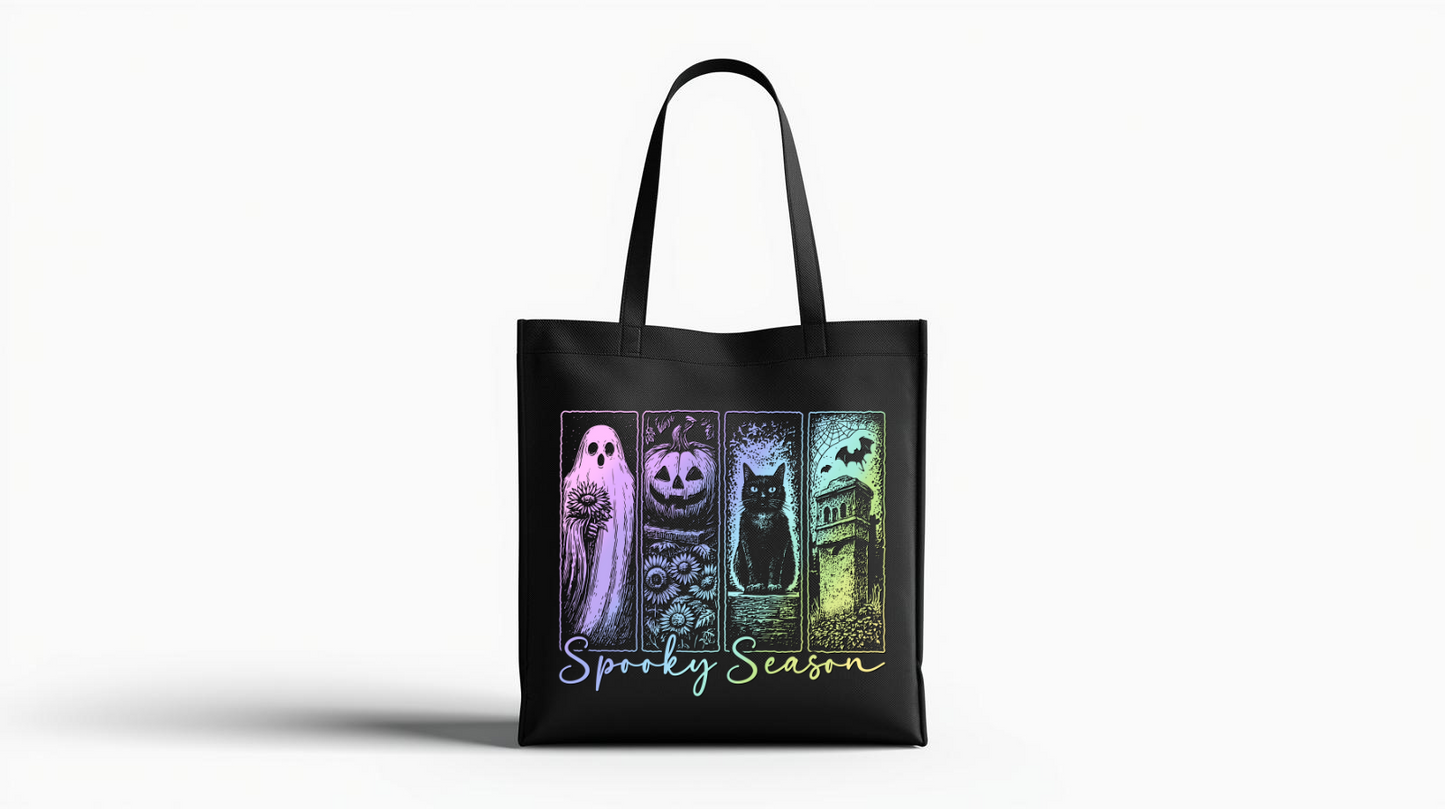 Spooky Season-Black-Tote bag
